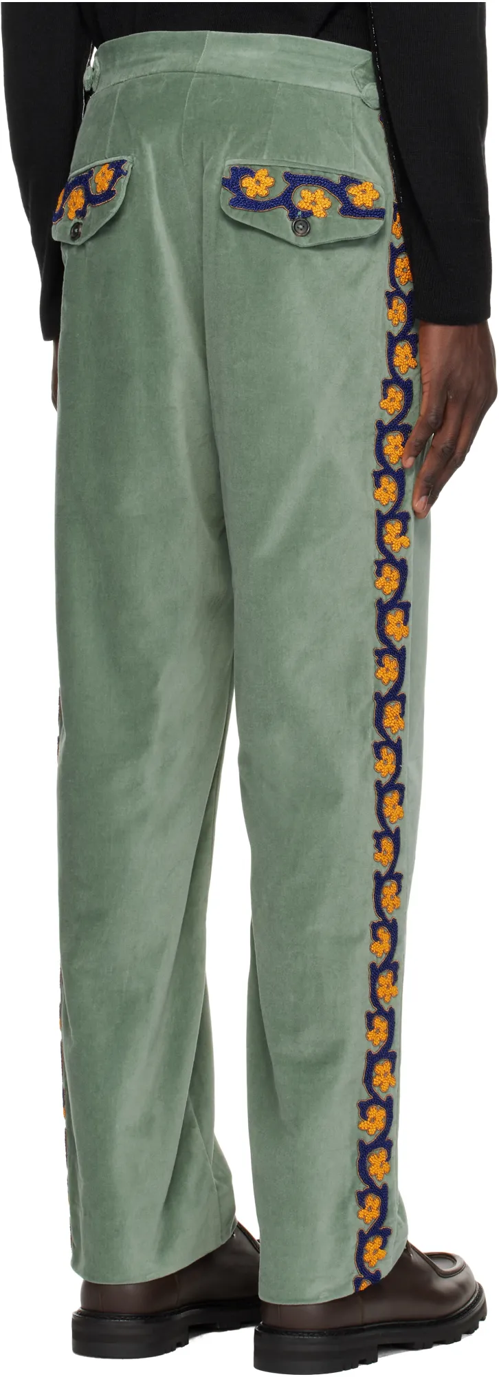 Floral Trim Jeans