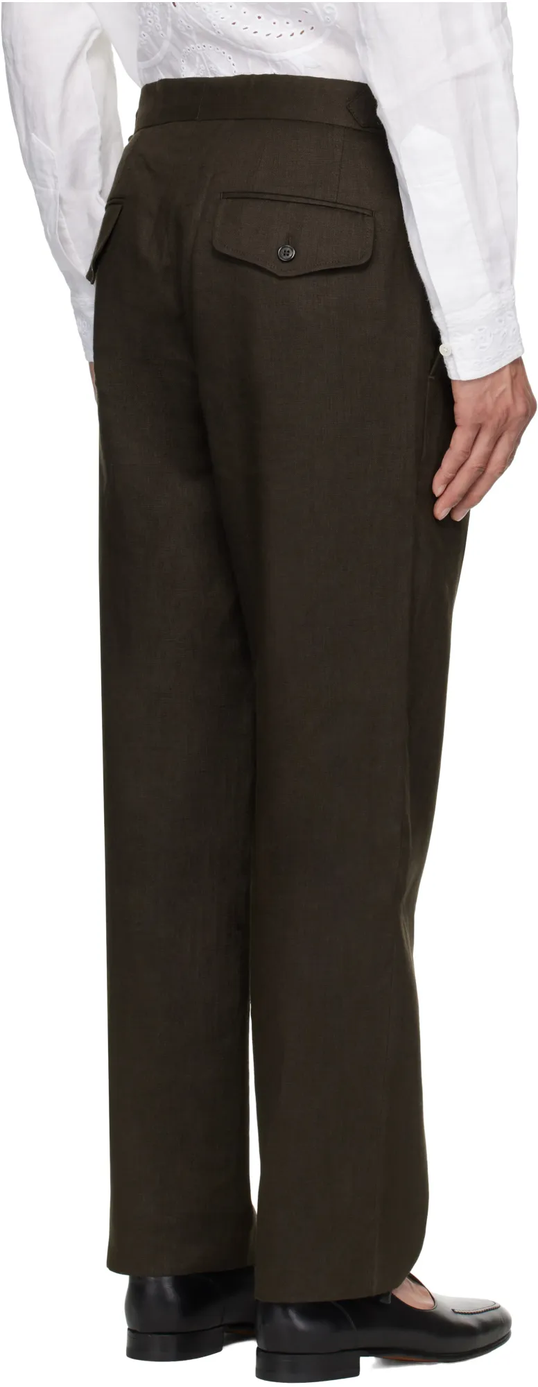 Side-Buckle Trousers