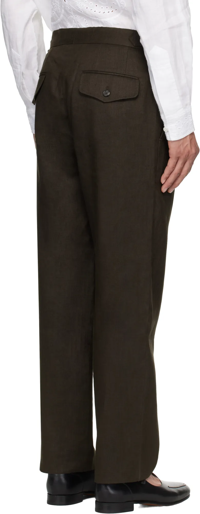 Side-Buckle Trousers