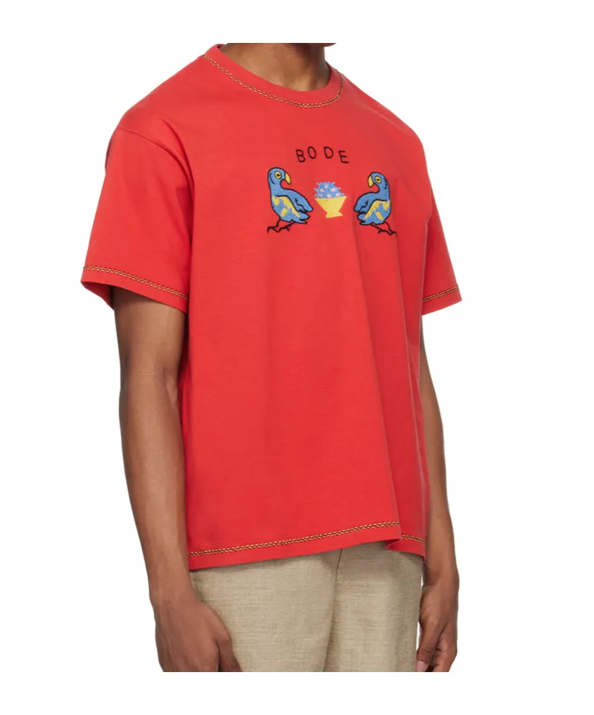 Embroidered Organic-Cotton T-Shirt