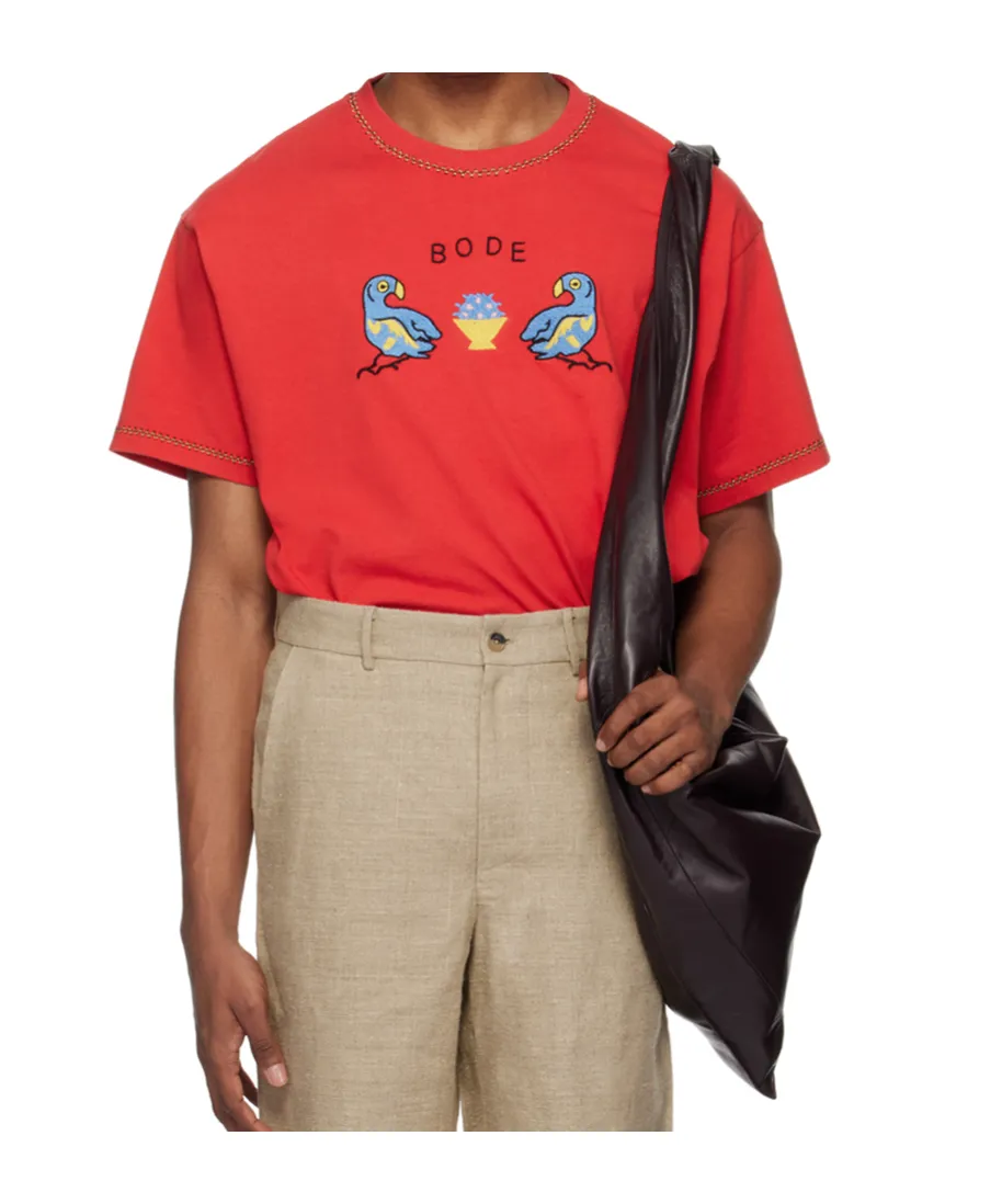 Embroidered Organic-Cotton T-Shirt