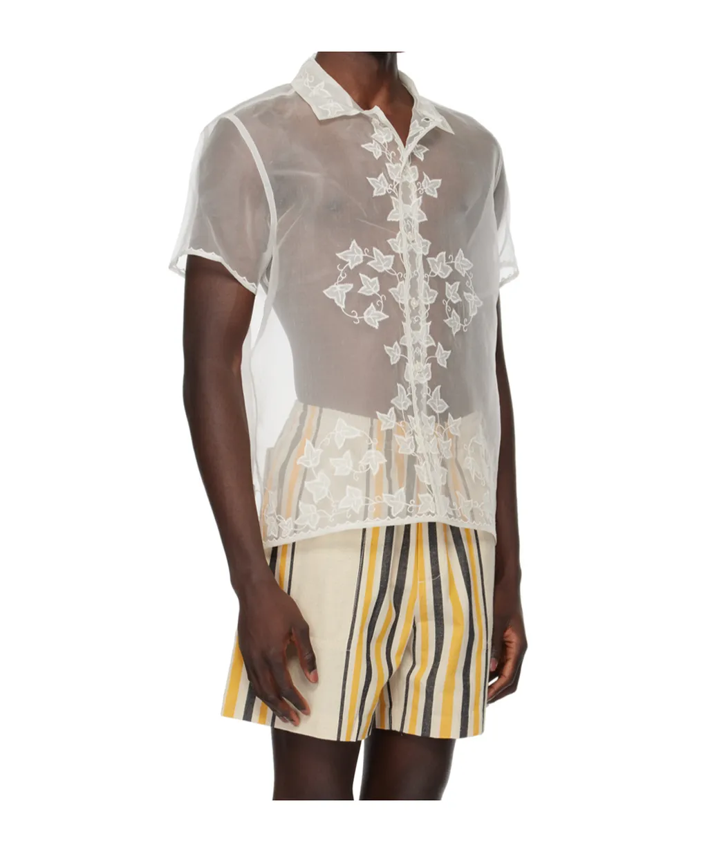 Ivy Embroidered Sheer Shirt