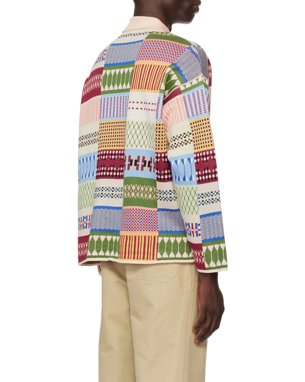 Sampler Geometric-Print Polo Jumper