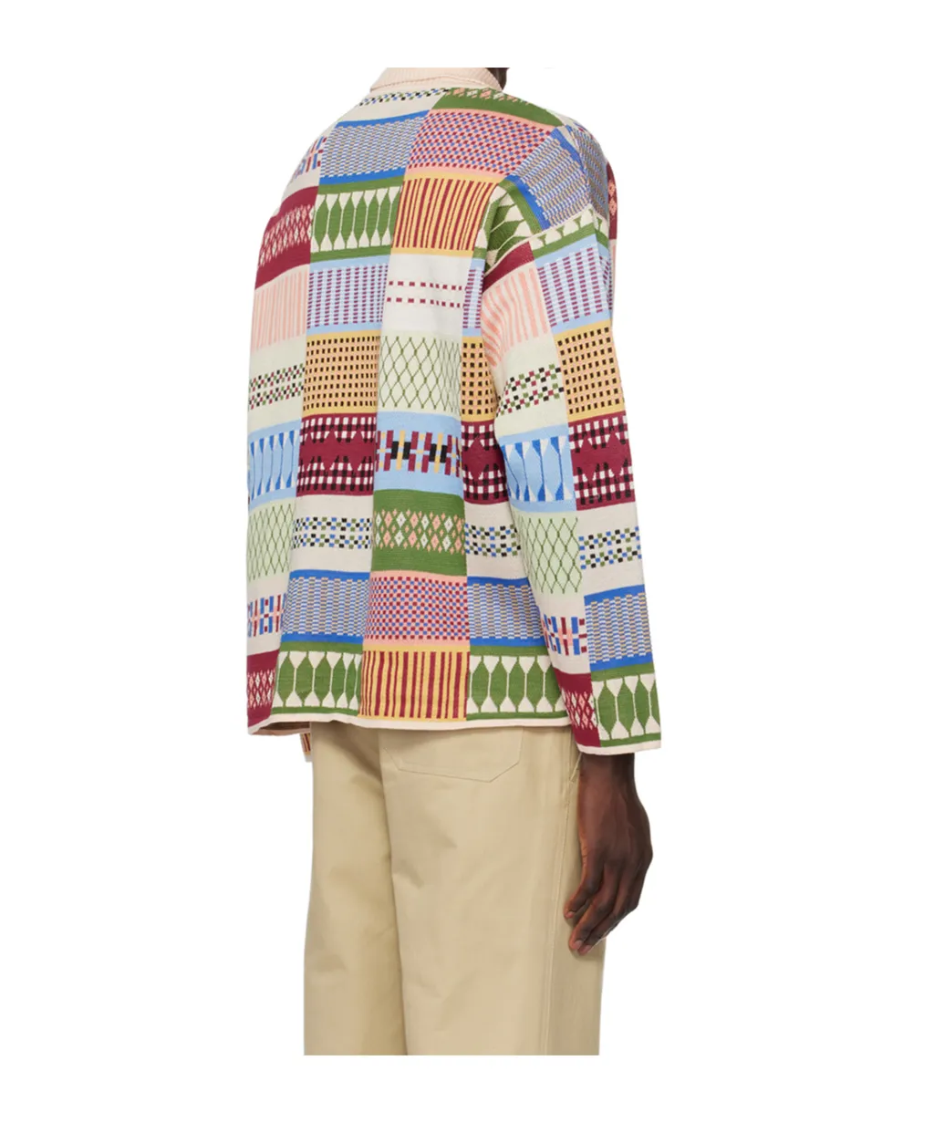 Sampler Geometric-Print Polo Jumper