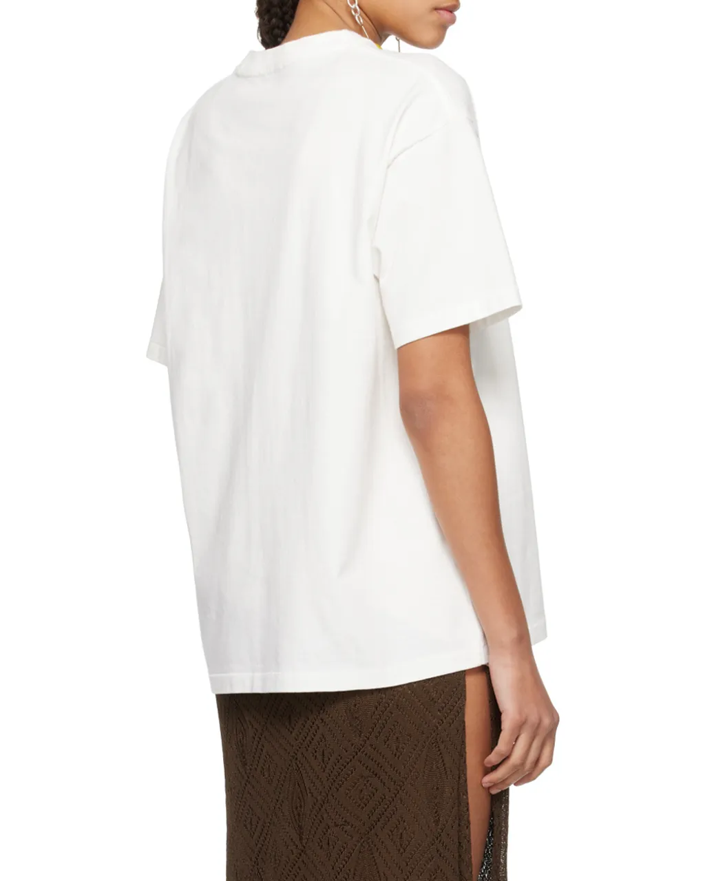 Flower Logo-Embroidery T-Shirt