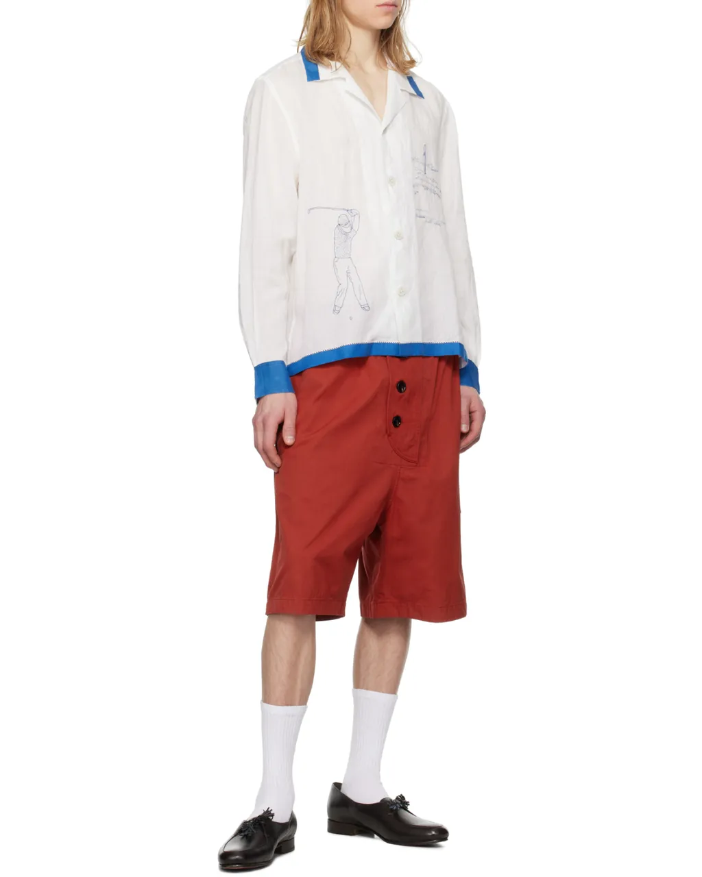 Embroidered Linen Shirt