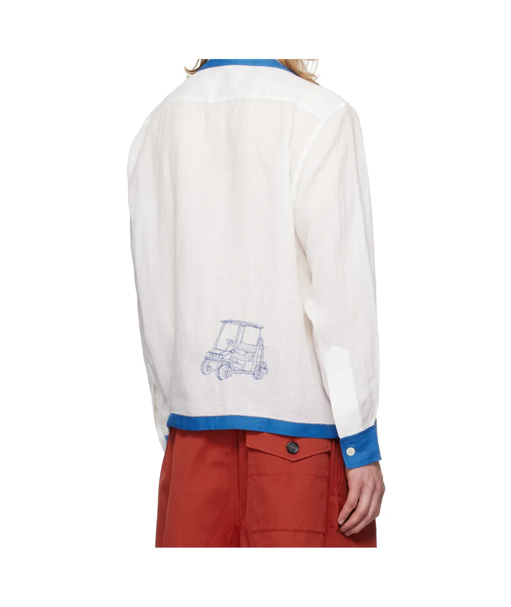 Embroidered Linen Shirt
