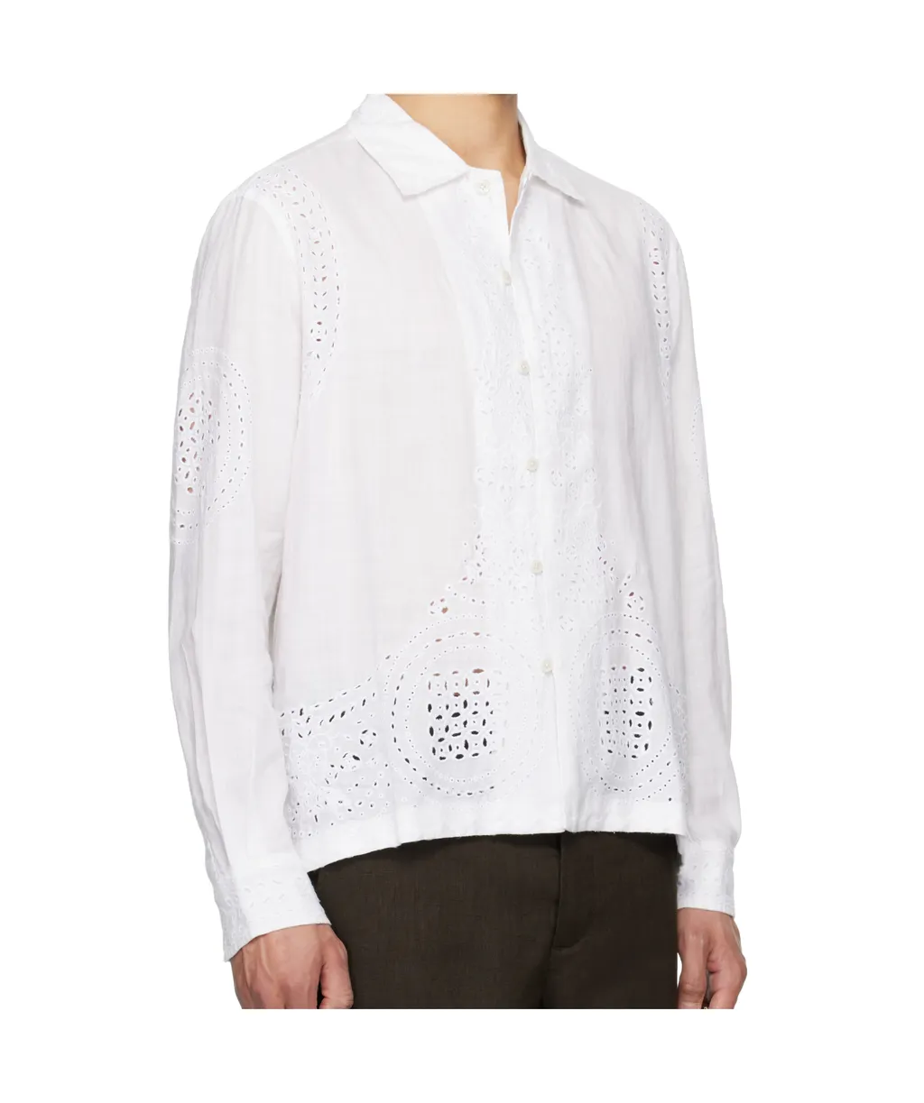 Embroidered Long Sleeve Shirt
