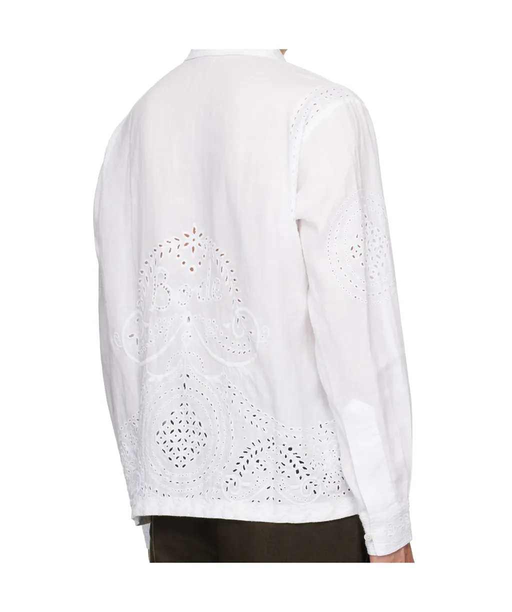 Embroidered Long Sleeve Shirt