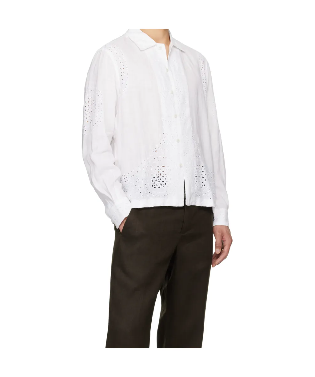 Embroidered Long Sleeve Shirt