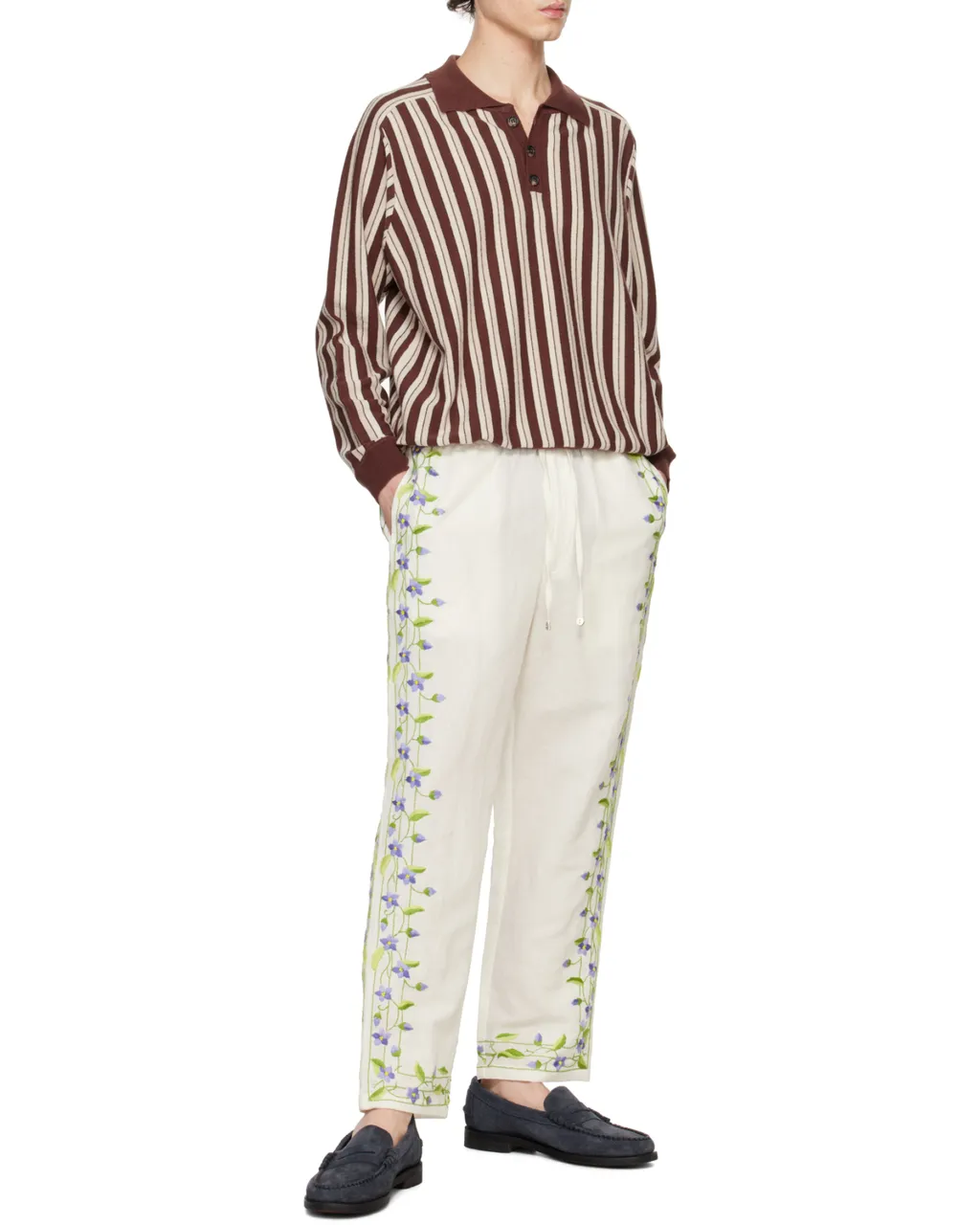 Striped Polo Jumper
