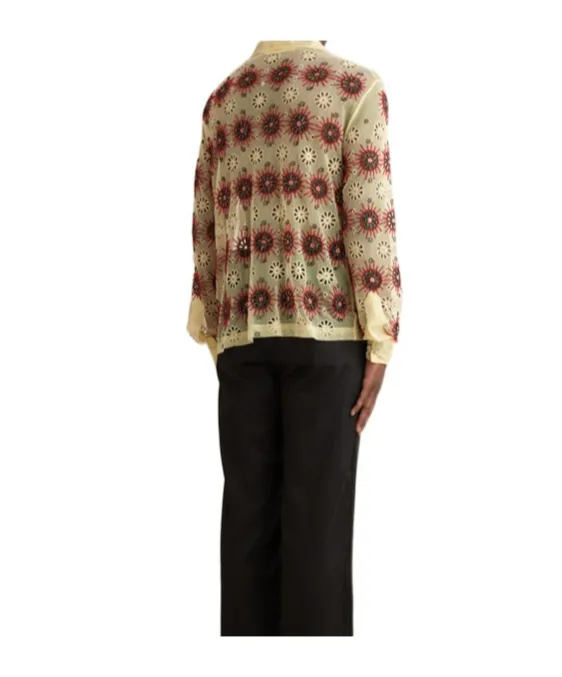 Floral Embroidered Button-Up Shirt