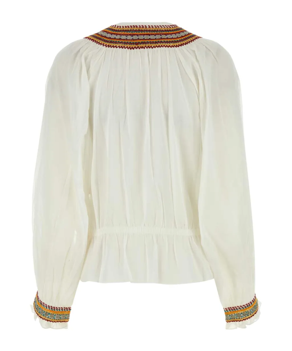 Embroidered Georgette Top