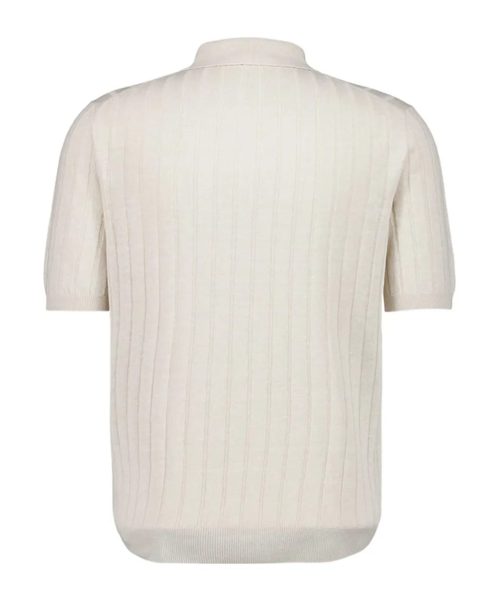 Ribbed Polo Shirt