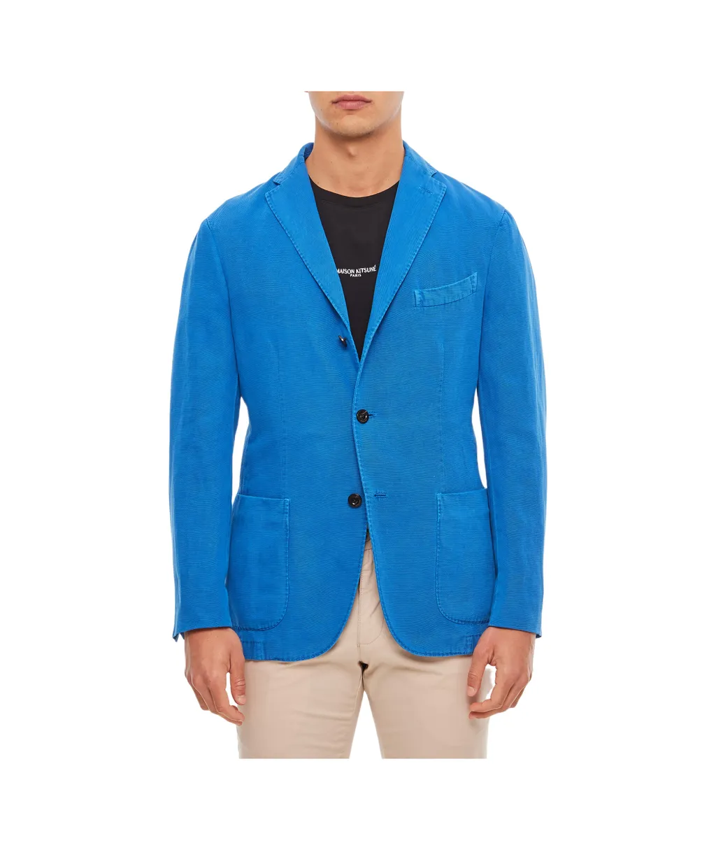 Single-Breasted Long-Sleeved Suit Jacket