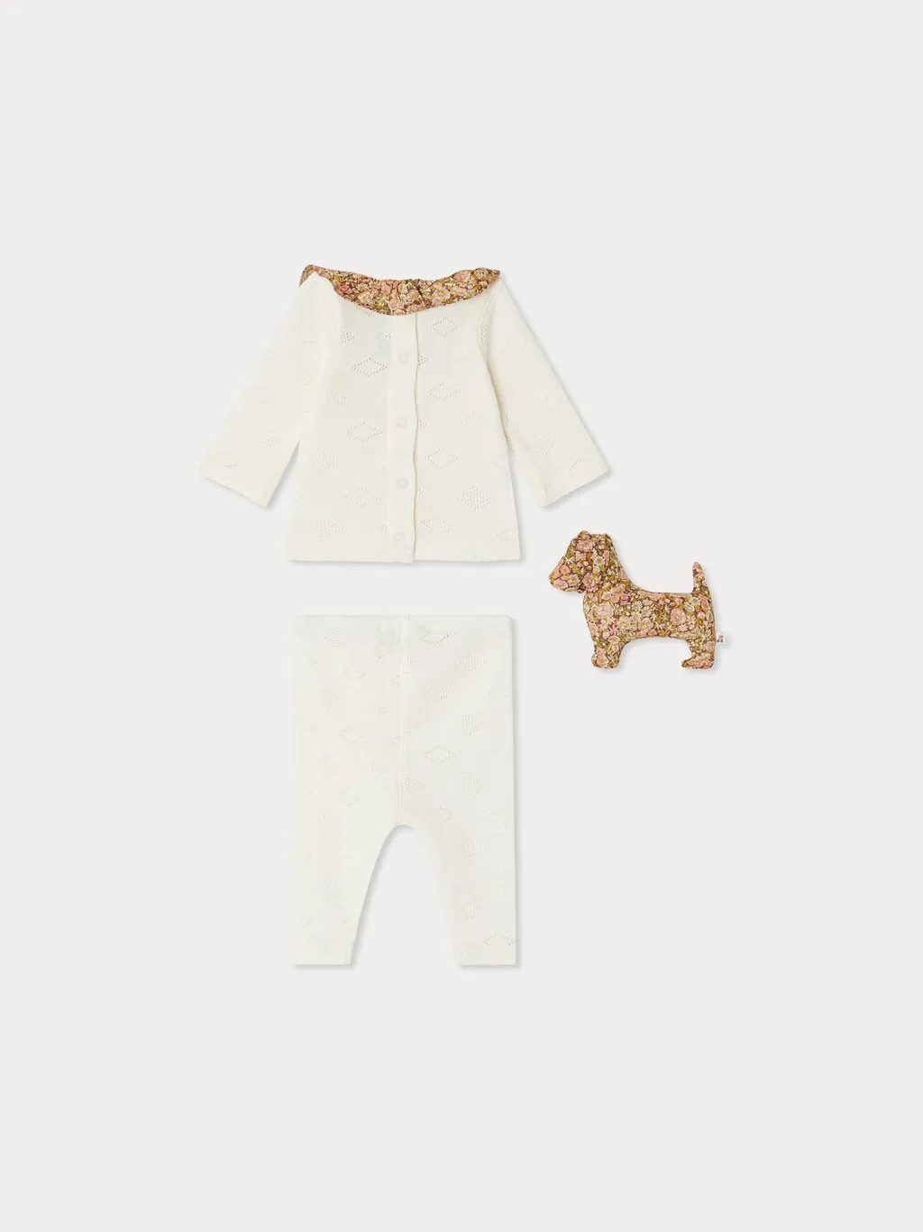 Floral-Print Trousers Set