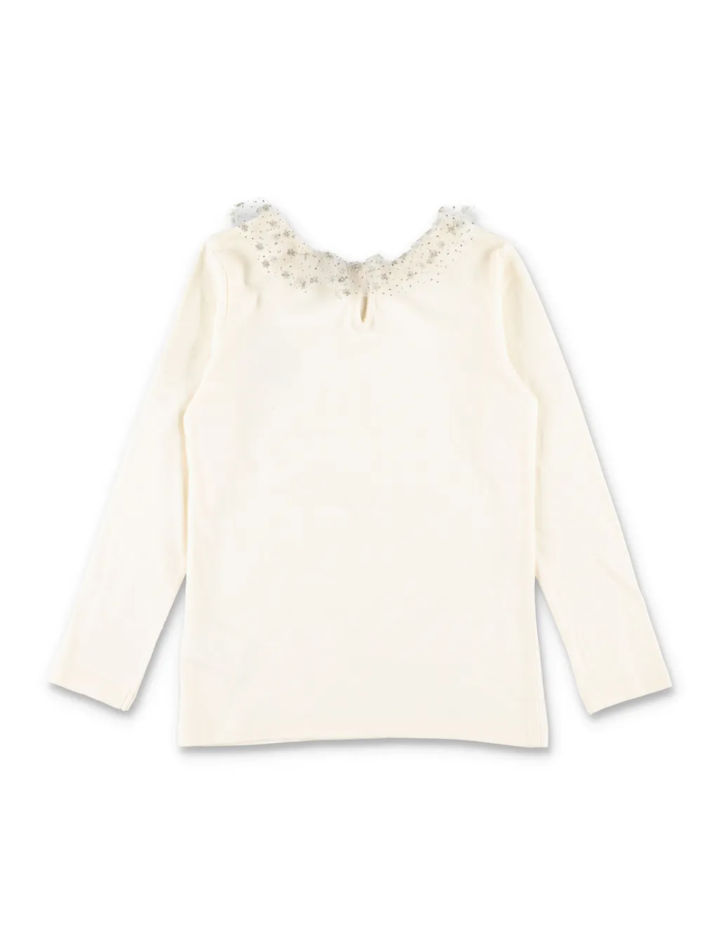 Ruffled Horse-Print T-Shirt