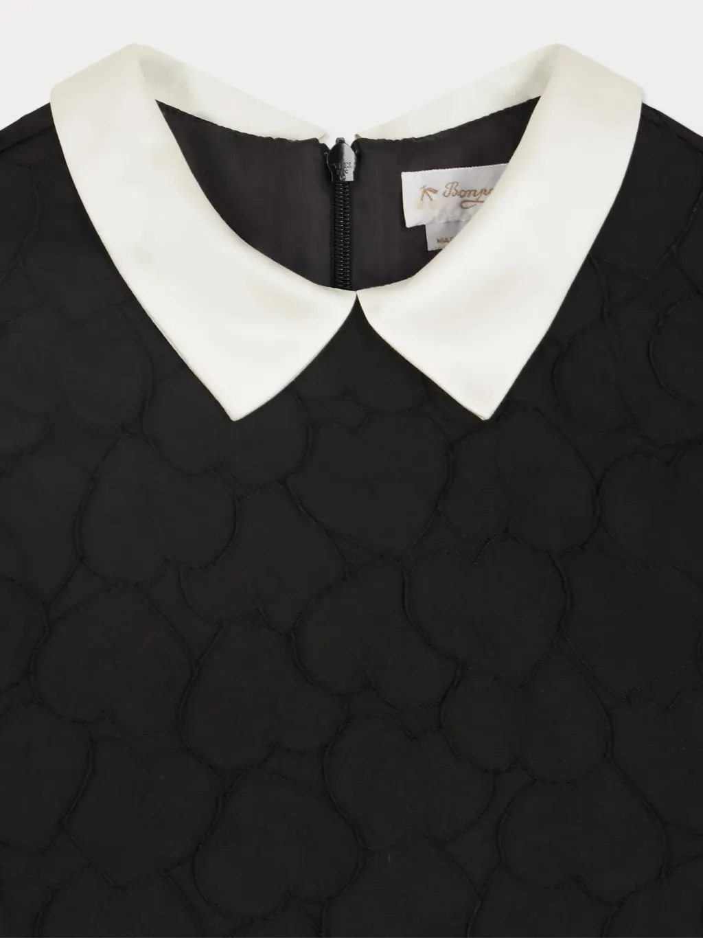 Jadey Heart-Pattern Jacquard Dress