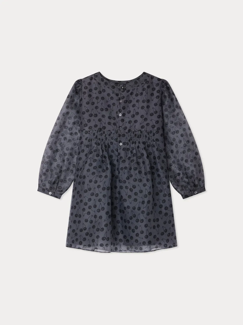 Junia Cherry Print Pleated Dress