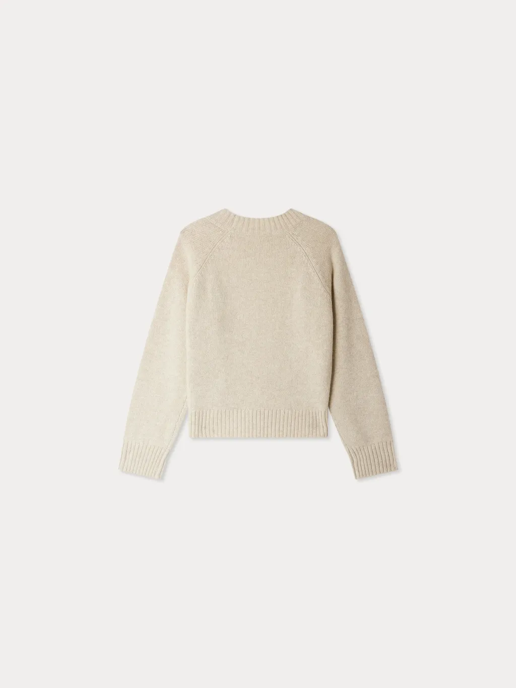 Long-Sleeved Sweater With Embroidered Flowers