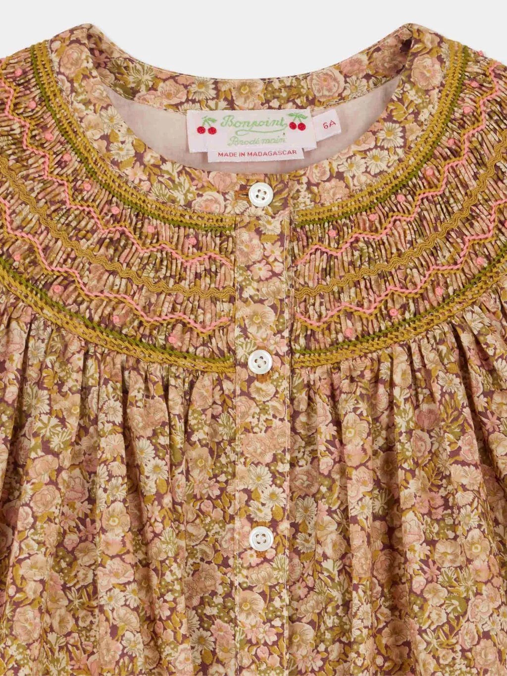 Jadwiga Smocked Embroidered Dress