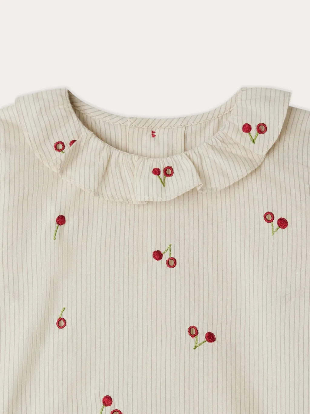 Ganiti Cherry Embroidered Blouse