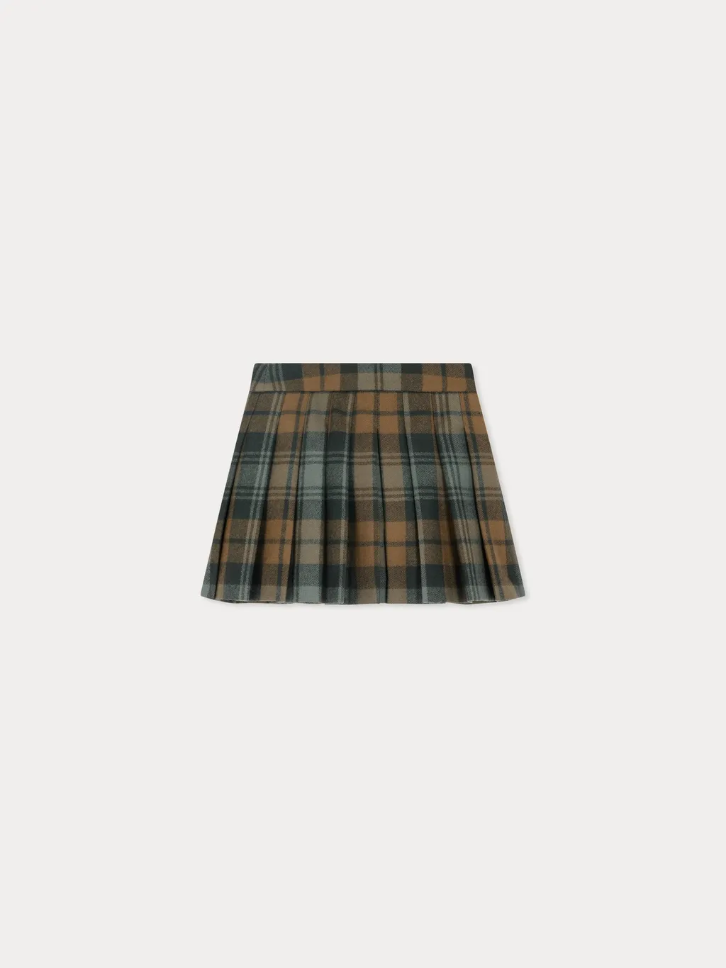 Talissa Checked Pleated Kilt Skirt
