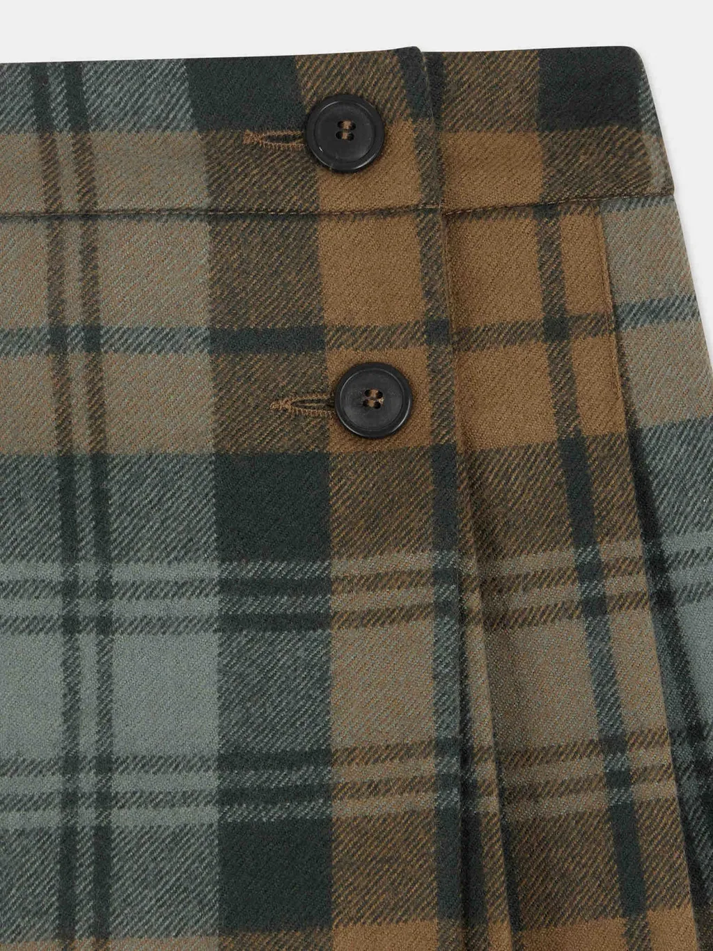 Talissa Checked Pleated Kilt Skirt