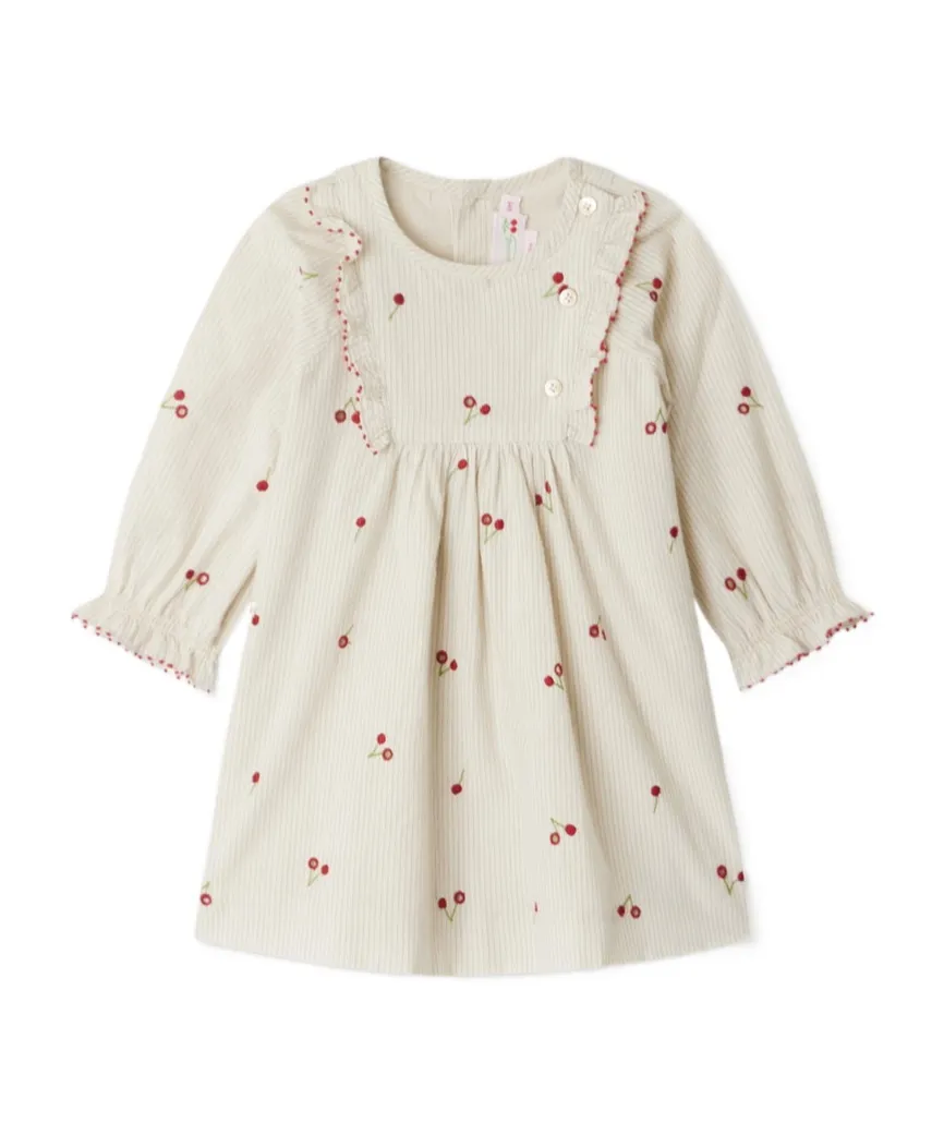 Taelia Cherry Embroidered Dress
