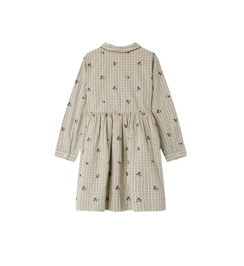 Cherry Embroidered Dress