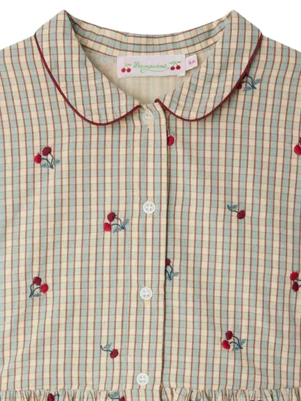 Cherry Embroidered Dress