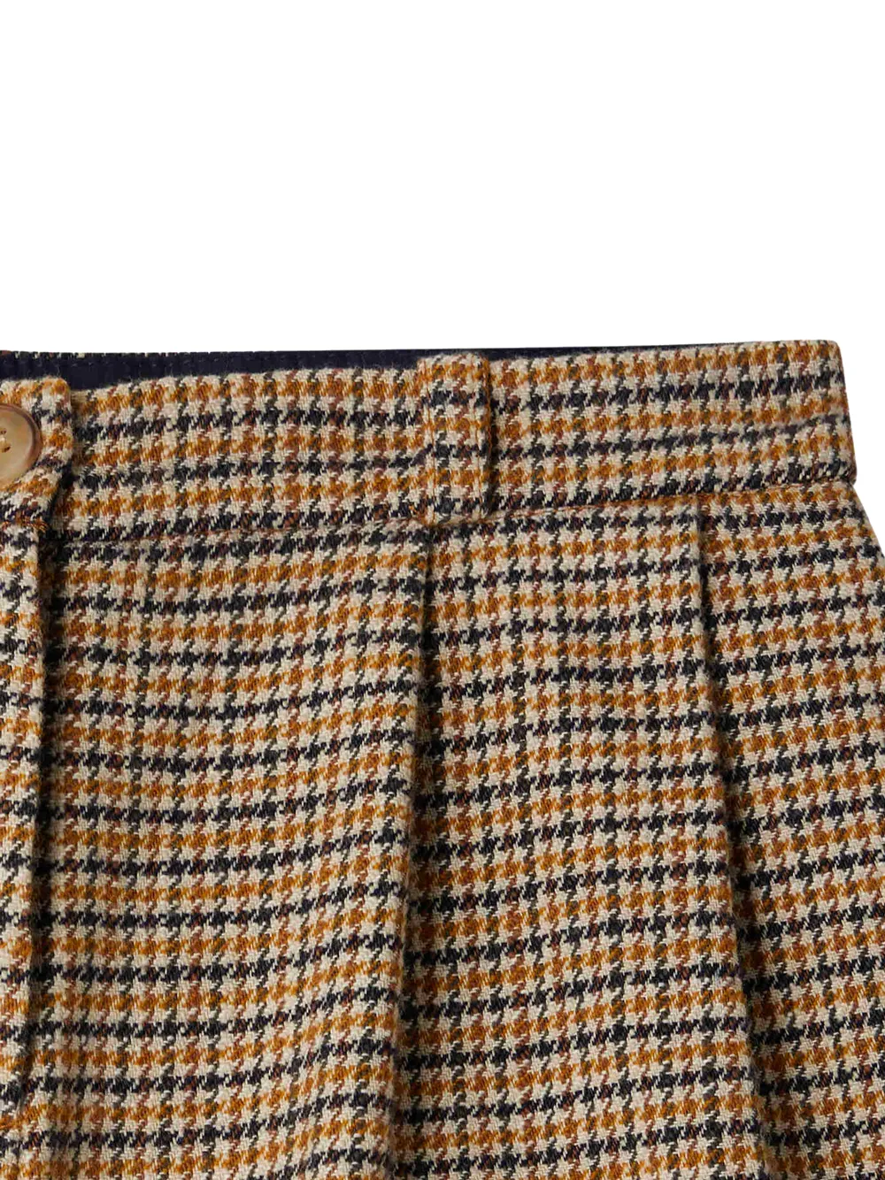 Jua Shorts In Ochre Check Pattern