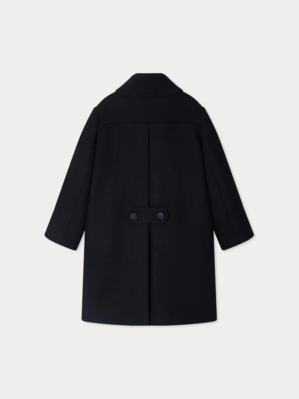 Double-Breasted Button-Detail Coat