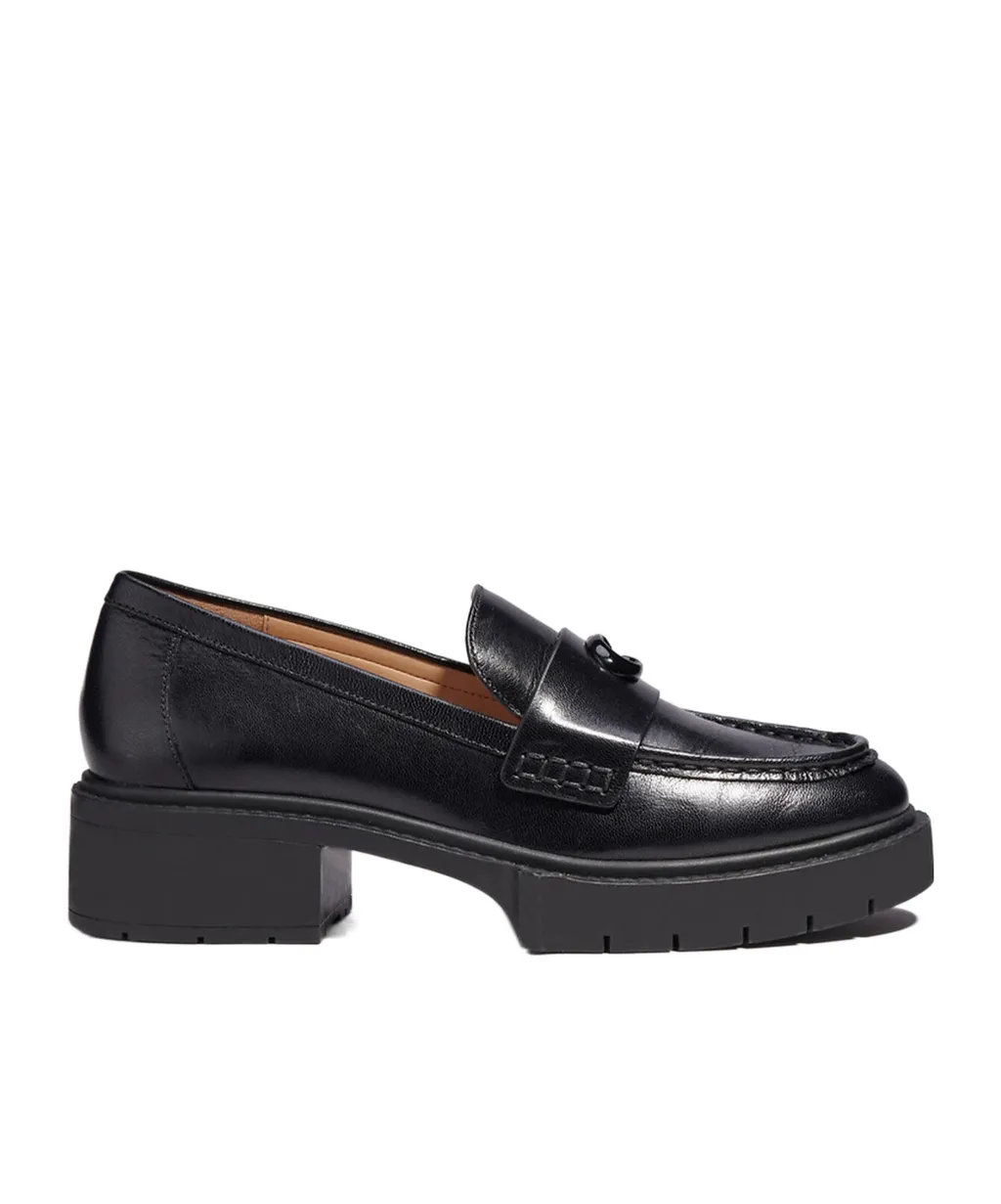 Leah Chunky Sole Leather Loafers