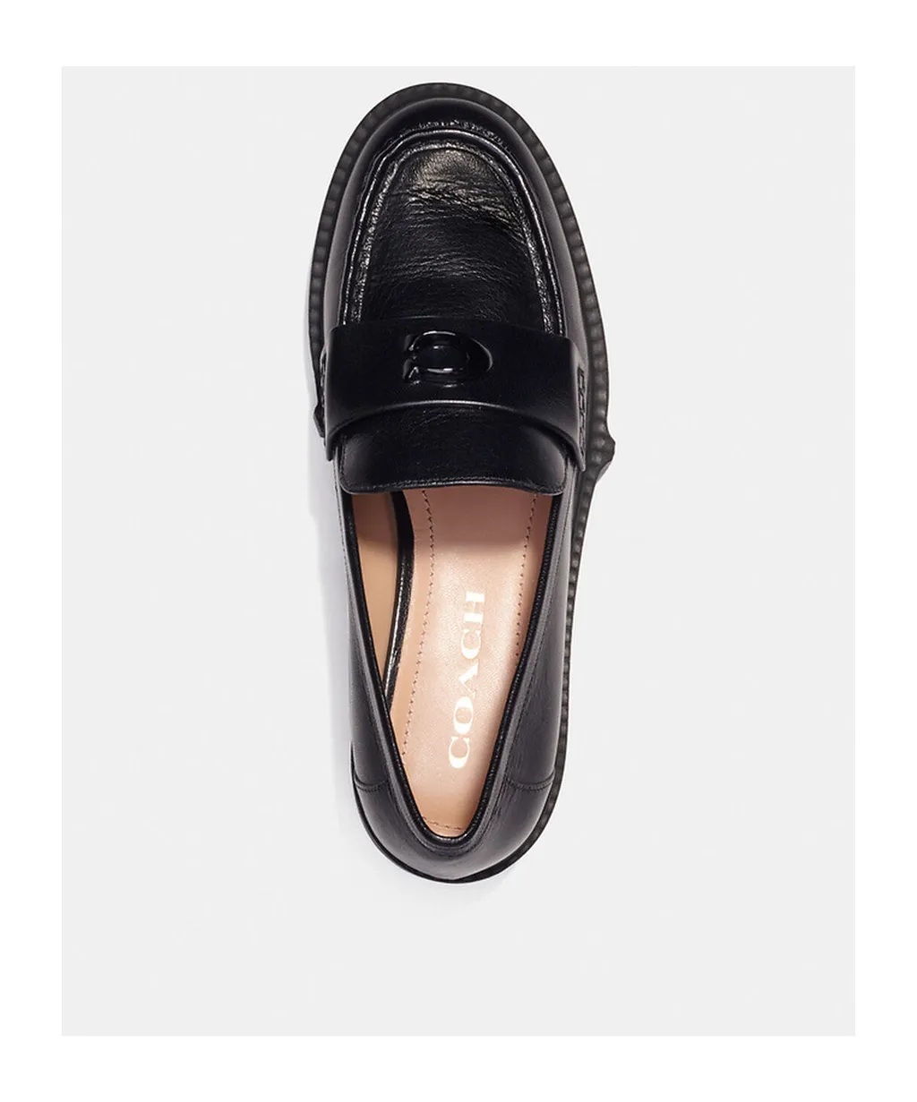 Leah Chunky Sole Leather Loafers