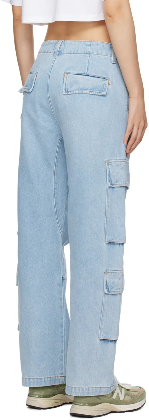 Delena Straight-Leg Cargo Jeans
