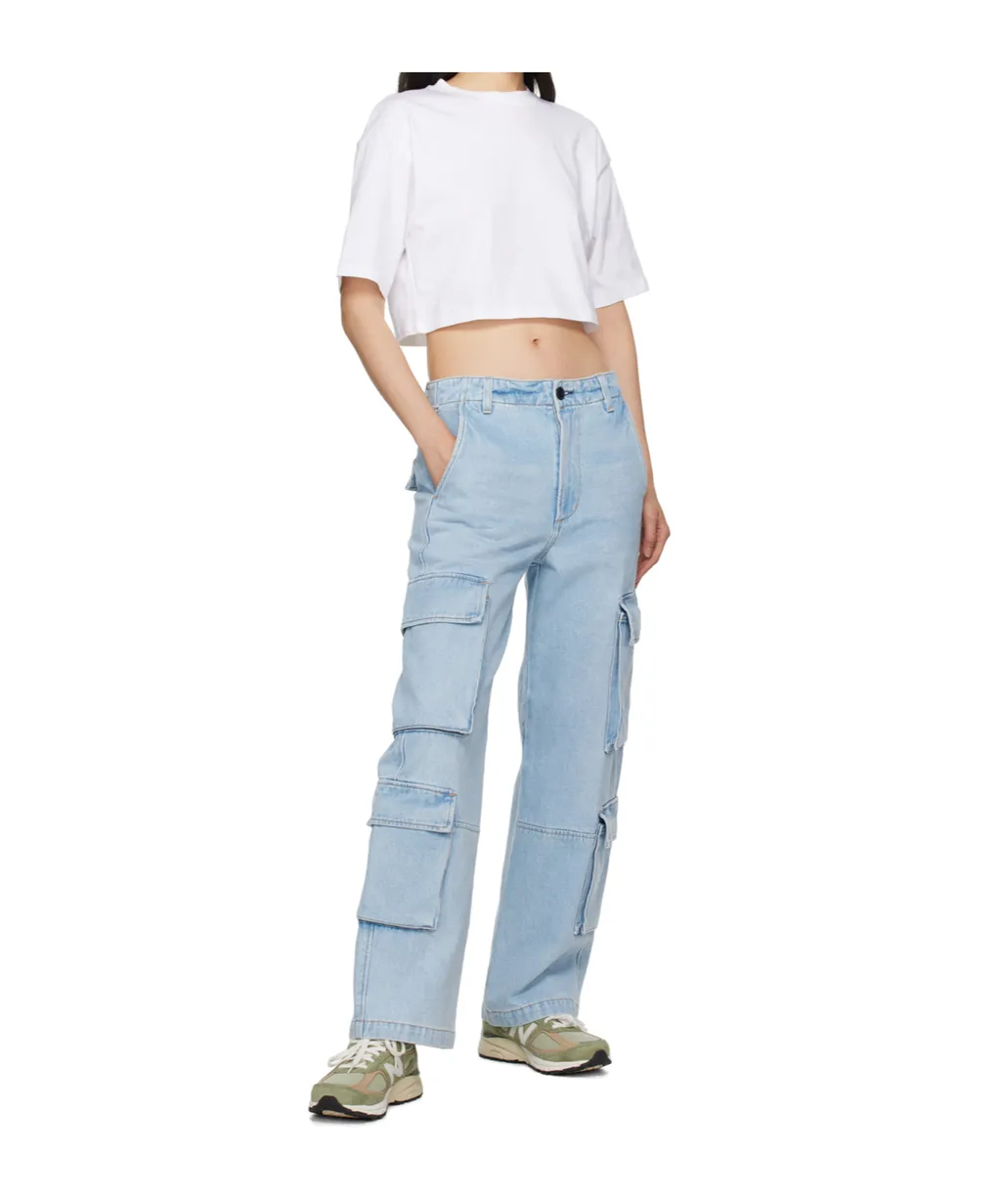 Delena Straight-Leg Cargo Jeans