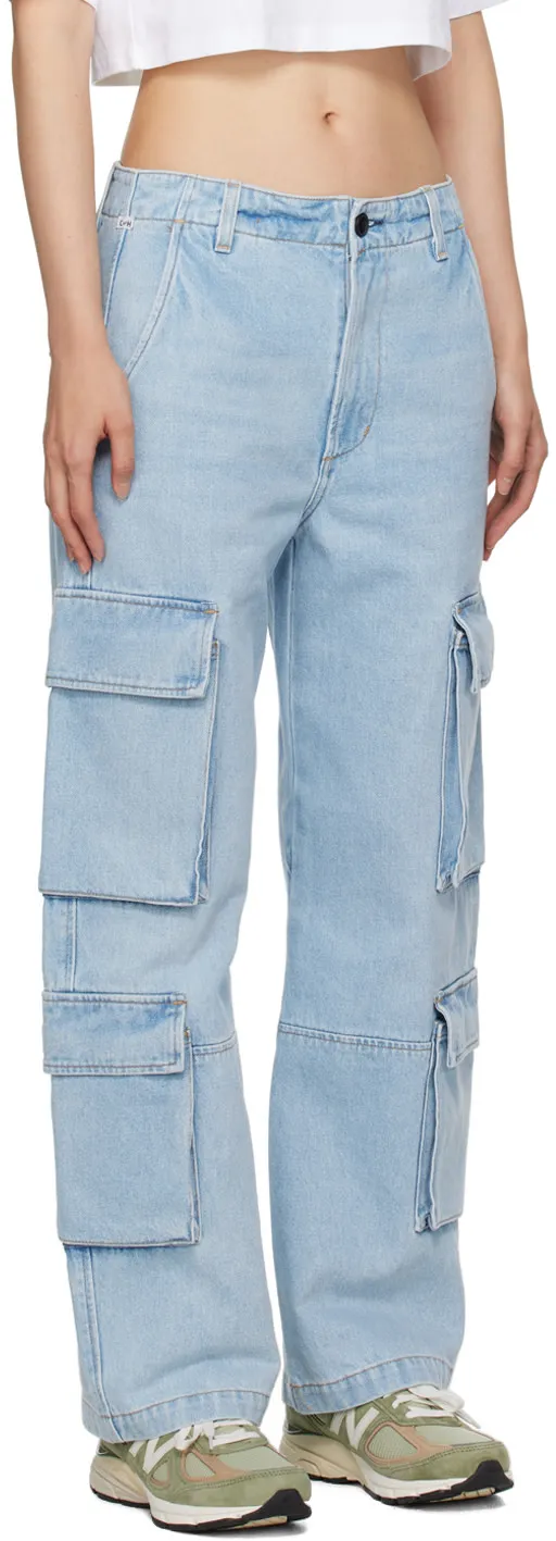 Delena Straight-Leg Cargo Jeans