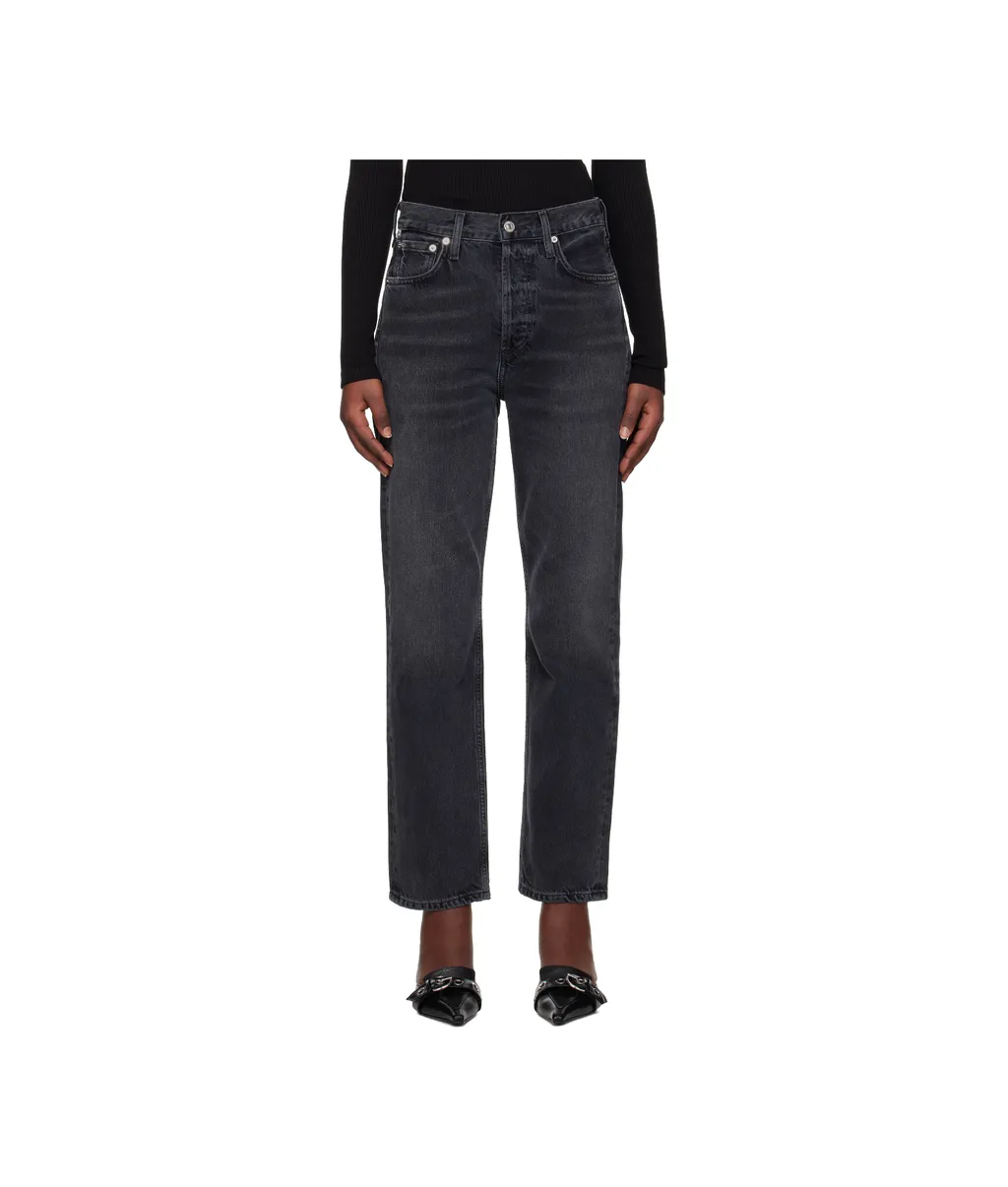High Waist Straight Jeans