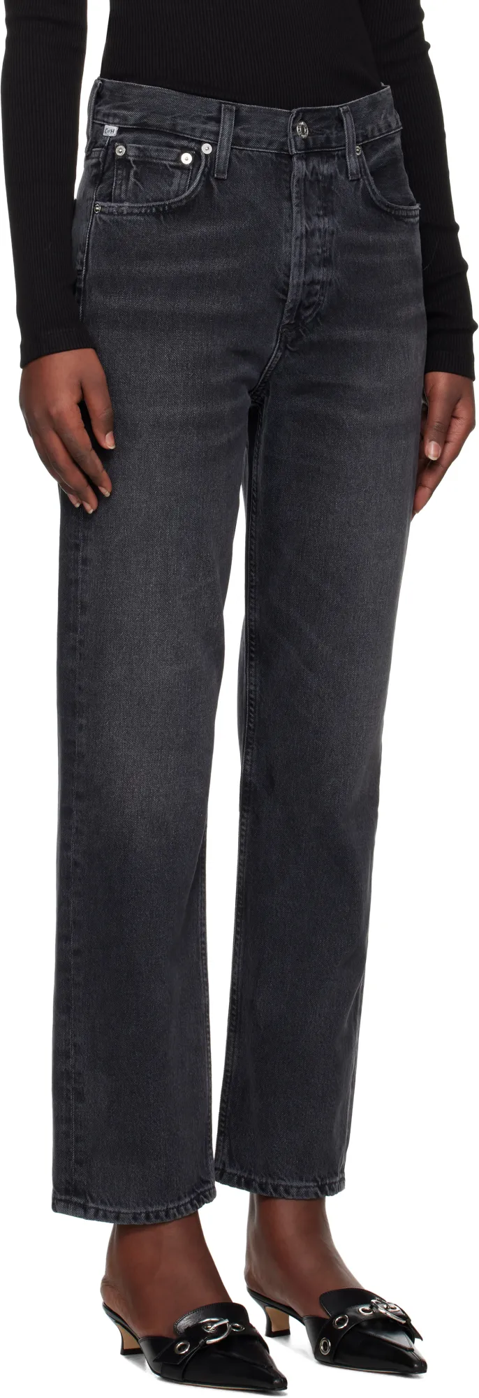 High Waist Straight Jeans