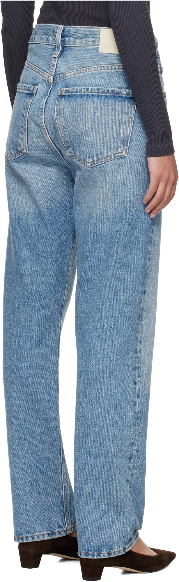 High Waist Straight Jeans