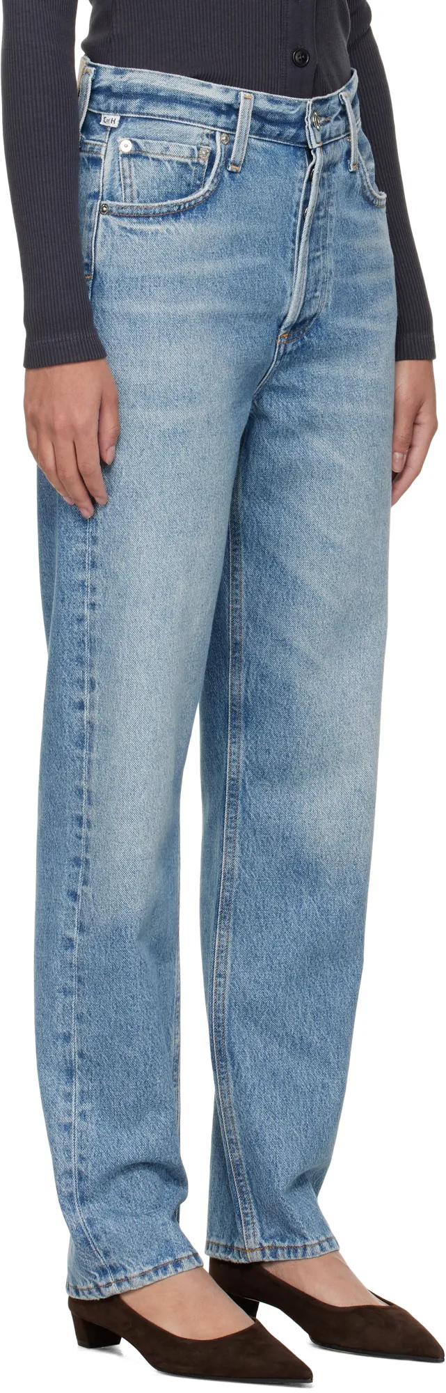 High Waist Straight Jeans