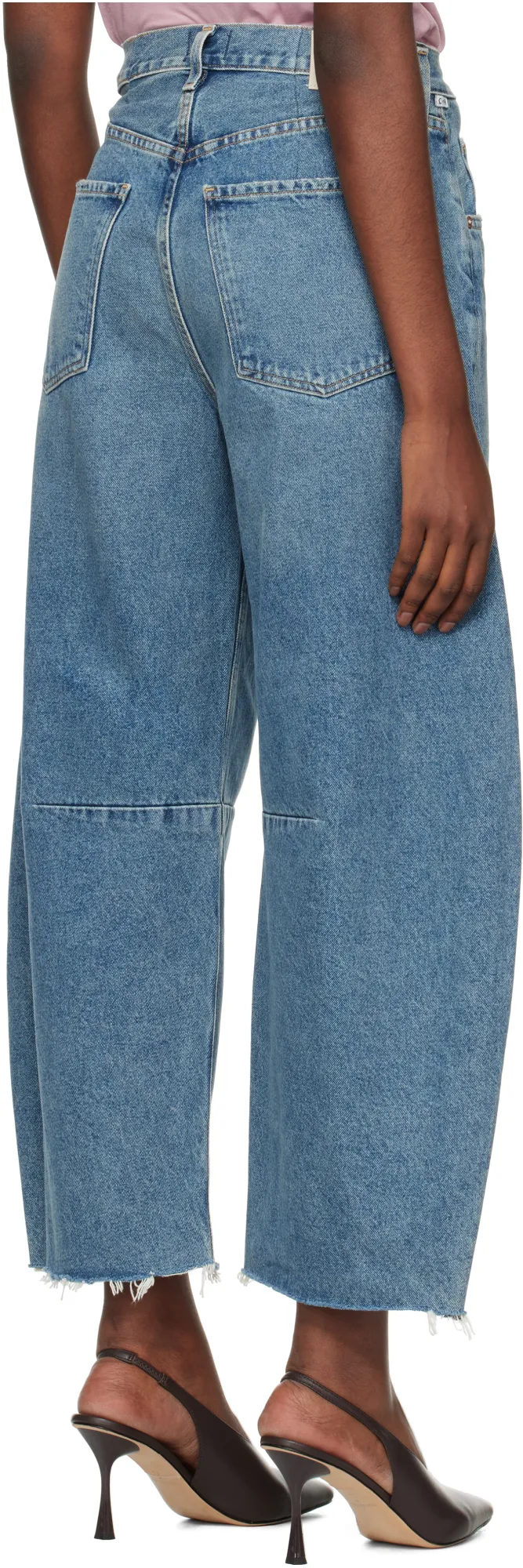 Horseshoe Wide Cotton Jeans