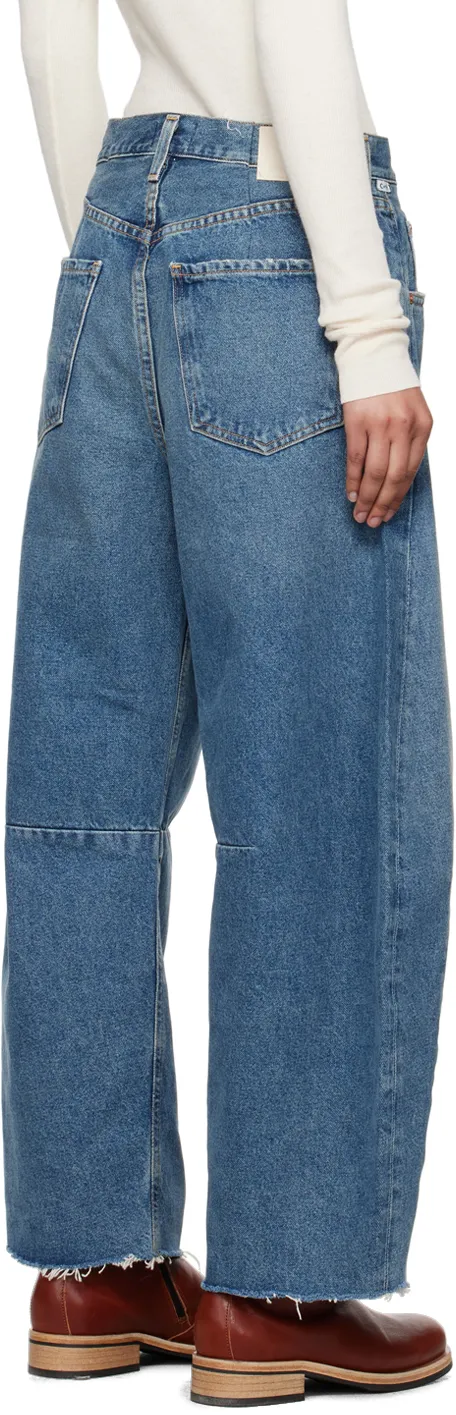 Horseshoe Wide Cotton Jeans