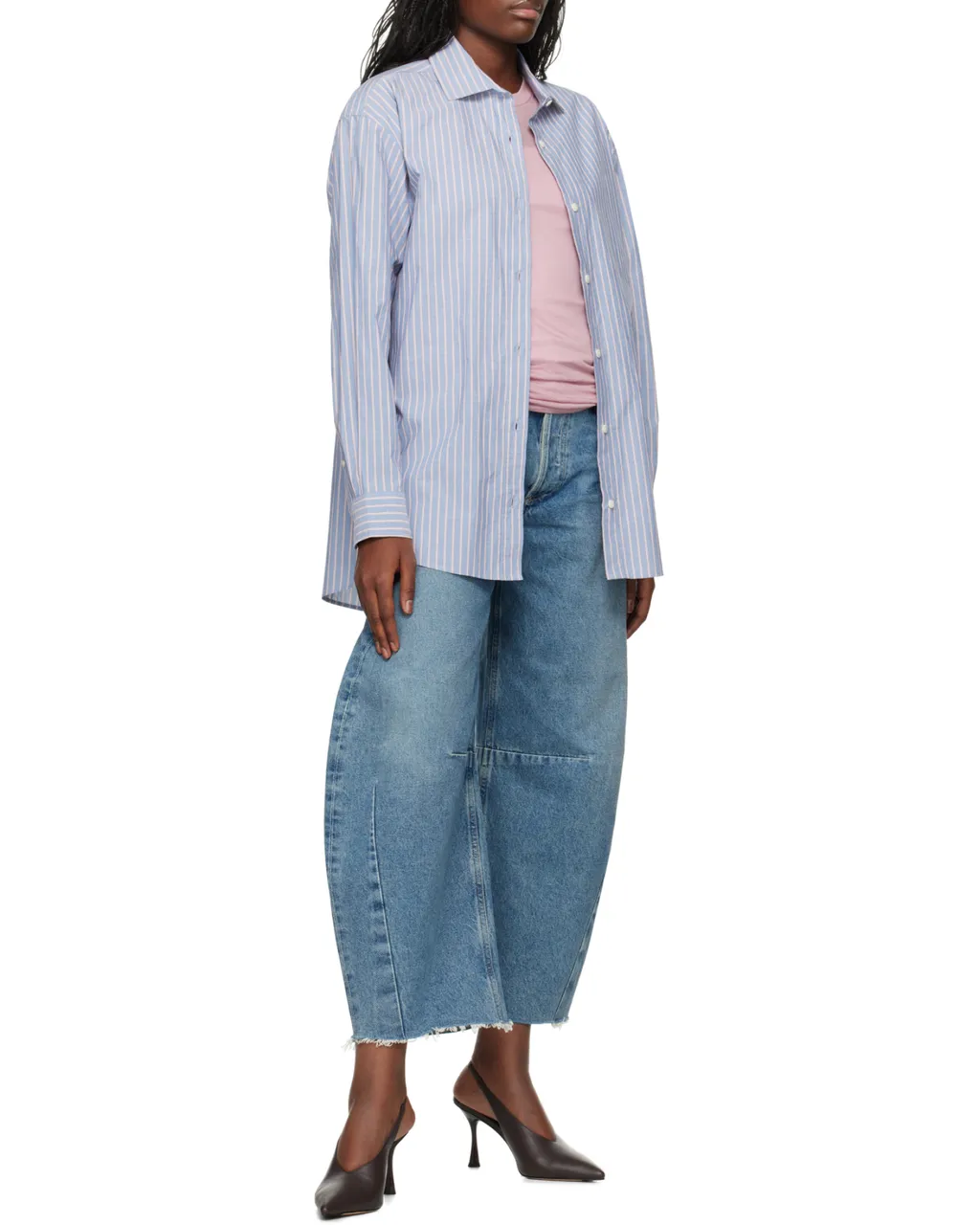 Horseshoe Wide Cotton Jeans