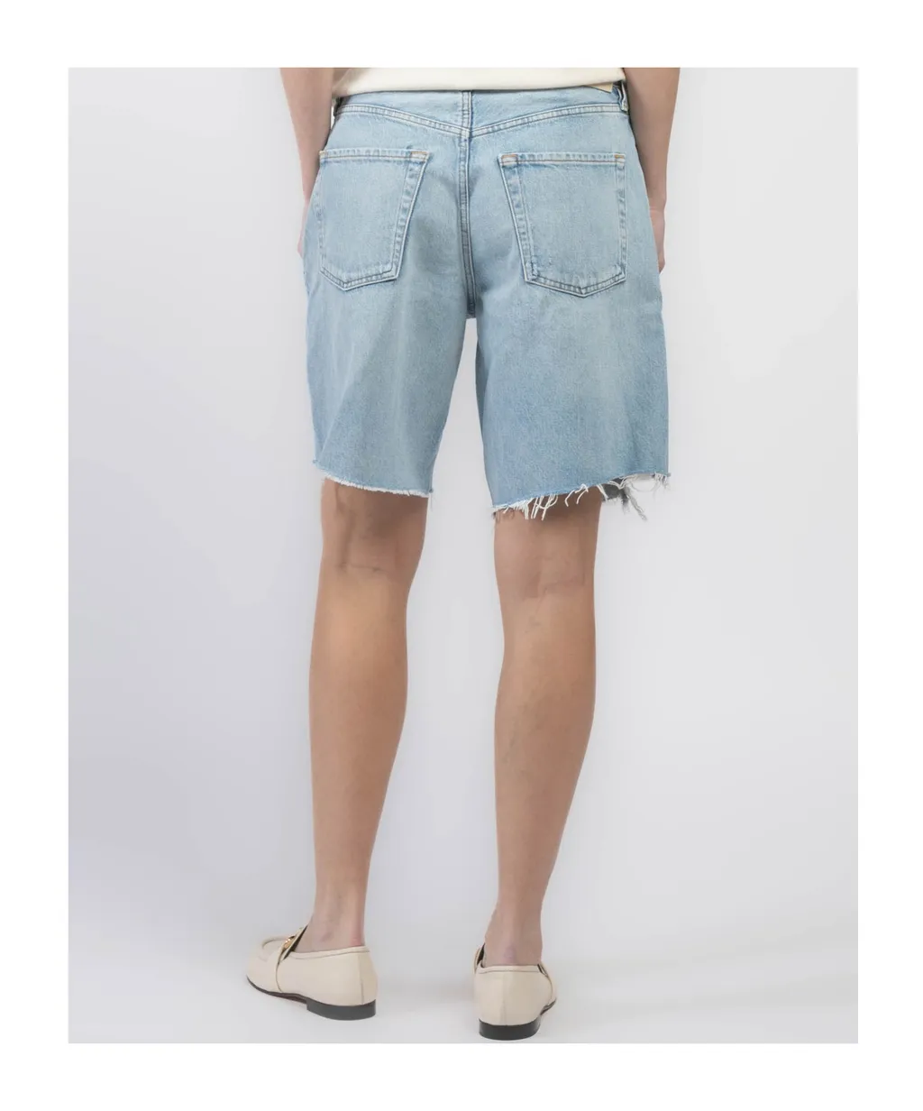 Distressed Denim Shorts