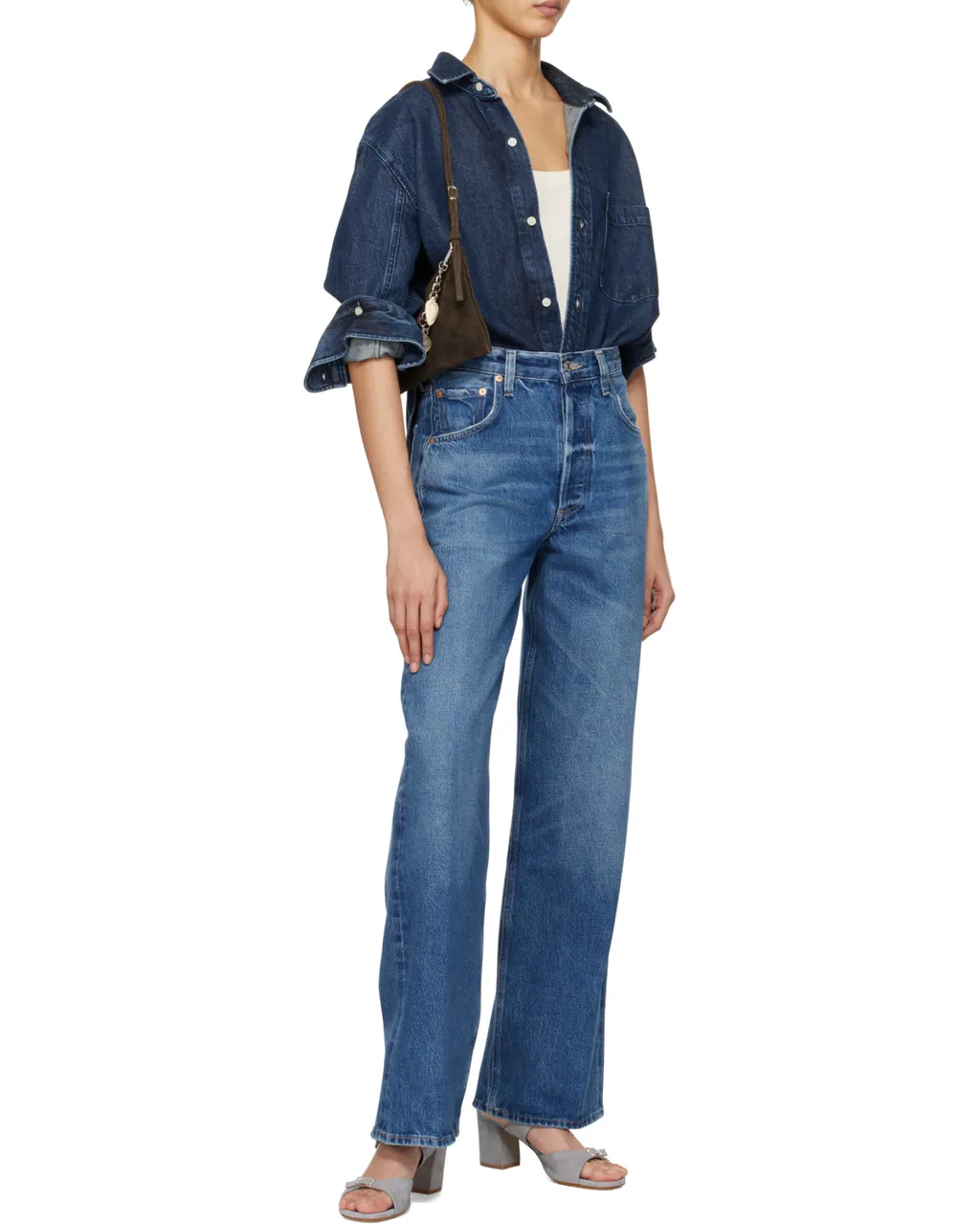 Kayla Denim Button-Up Shirt