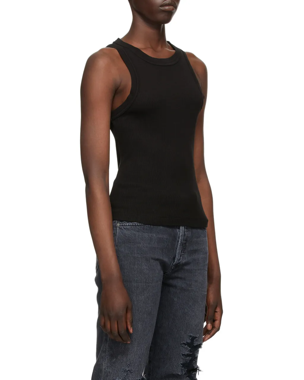 Sleeveless Ribbed Top