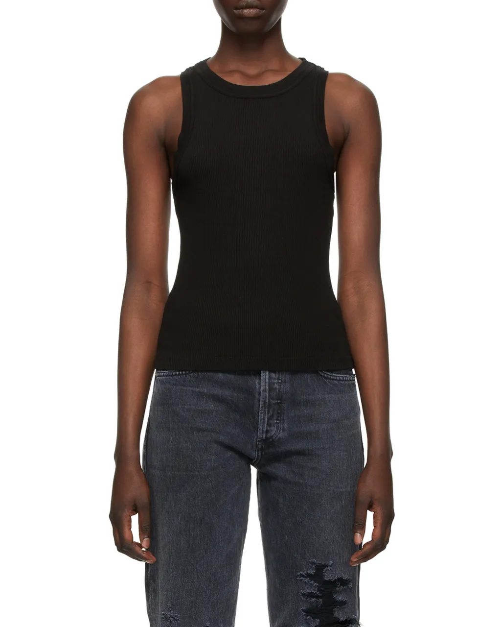 Sleeveless Ribbed Top