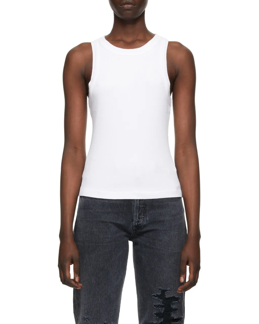 Sleeveless Ribbed Top